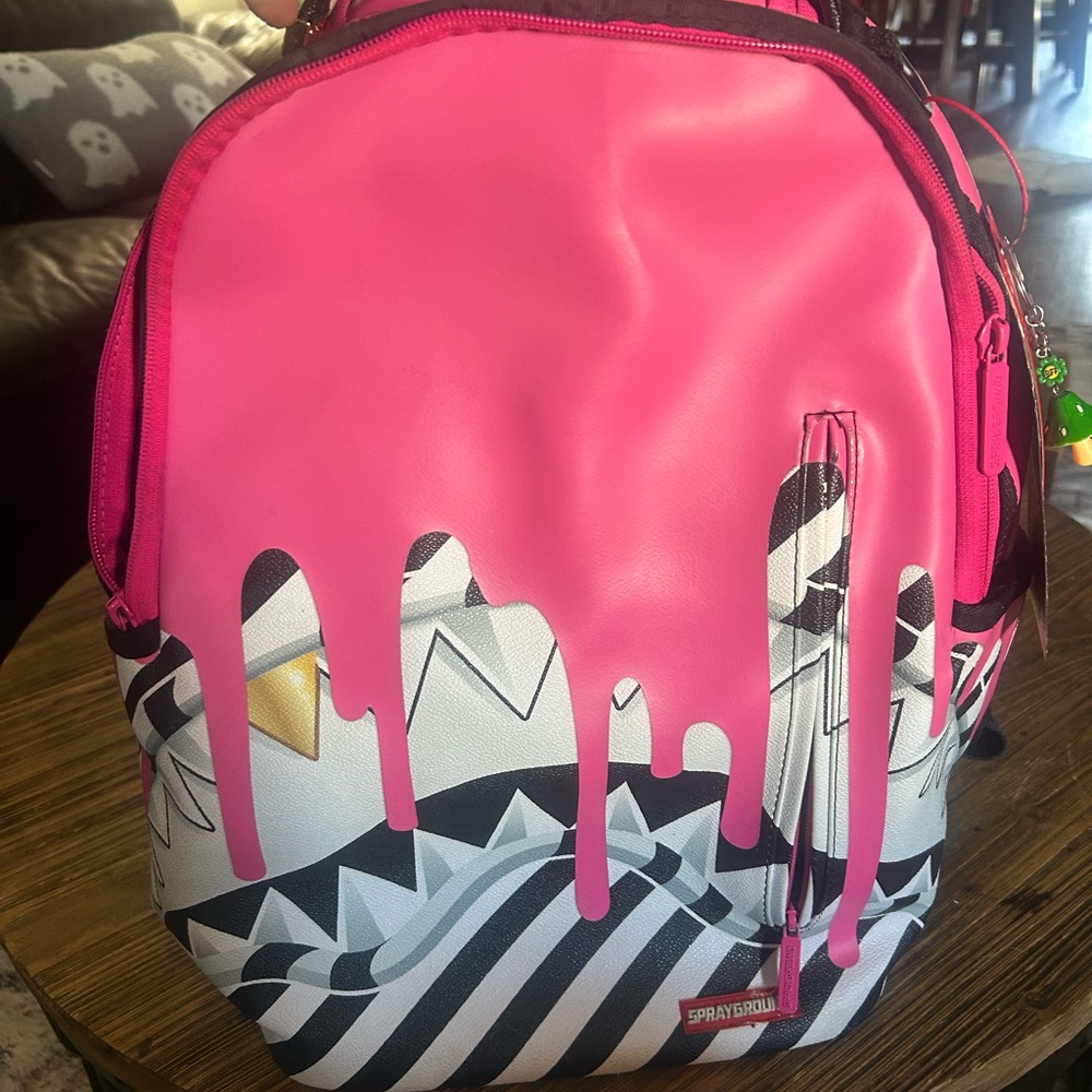 Sprayground Limited Edition Pink and Black Backpack
